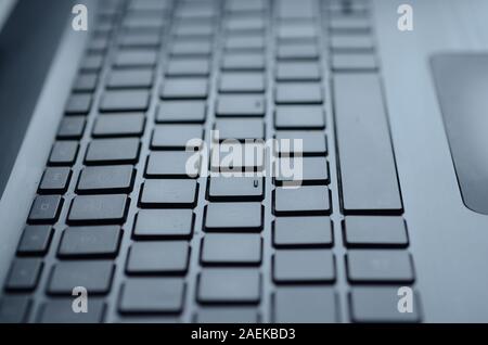 CHANGING LANES: Rows of keys on a laptop parallel like highways Stock ...