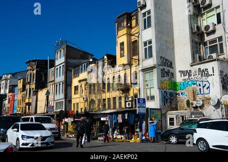 Istanbul, Turkey. November 20, 2019. View of Karakoy quarter, Beyoglu district Stock Photo