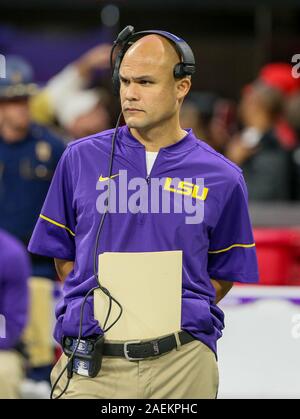 Atlanta, Ga, Usa. 07th Dec, 2019. Lsu Head Coach Ed Orgeron Celebrates 