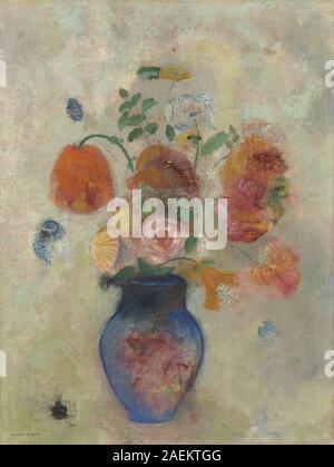 Odilon Redon, Large Vase with Flowers, c 1912 Large Vase with Flowers; c. 1912 Stock Photo