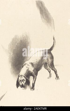 Odilon Redon, The Dog, 1896 The Dog; 1896date Stock Photo