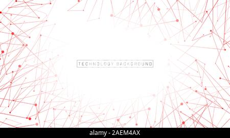 abstract vector background. polygonal space low poly background with connecting dots and lines . Vector Illustration For Wallpaper, Banner, Background Stock Vector