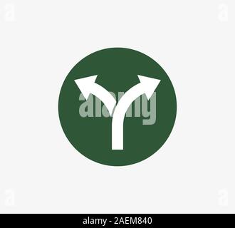 Arrow, two way, direction icon. Vector illustration, flat design Stock Vector