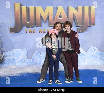 Hollywood, California, USA 9th December 2019 Actor Jack Black and son  Samuel Jason Black attend Sony Pictures Presents The World Premiere of  'Jumanji: The Next Level' on December 9, 2019 at TCL