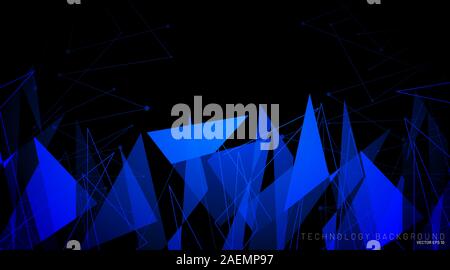 abstract vector background. polygonal space low poly background with line . Vector Illustration For Wallpaper, Banner, Background, Card, Book Stock Vector