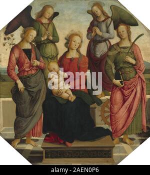 Madonna with Child and Saint Catherine of Alexandria 1515 by Johannes ...