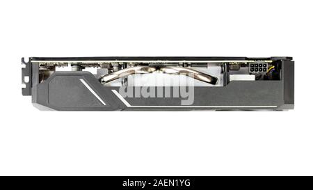 Game graphics card isolated on white background. Field with Clipping Path Stock Photo