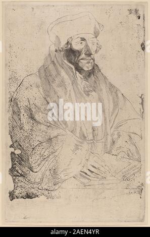 Sir Anthony van Dyck after Hans Holbein the Younger, Erasmus of Rotterdam, probably 1626-1641, Erasmus of Rotterdam; probably 1626/1641 Stock Photo