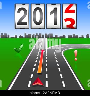 2013 New Year counter, vector. Stock Vector