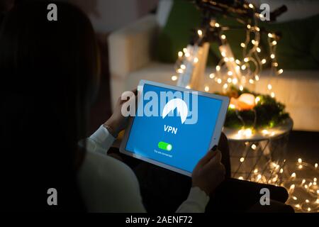 Stay safe on Christmas with VPN Stock Photo