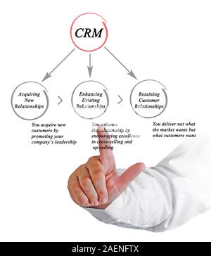 Diagram of customer relationship management Stock Photo - Alamy