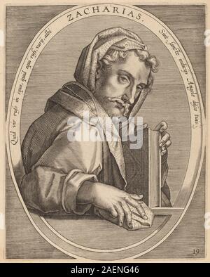 Theodor Galle after Jan van der Straet, Zaccarias, published 1613, Zaccarias; published 1613 Stock Photo
