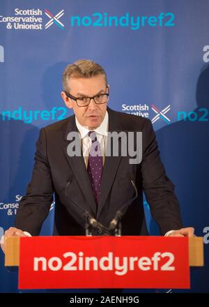 Bothwell, UK. 10th Dec, 2019. Pictured: Adam Thomkins MSP of the Scottish Conservative and Unionist Party. Annie Wells MSP, Adam Tomkins MSP and Meghan Gallagher, the Scottish Conservative candidate for Motherwell hold an election rally. The three former Labour supporters will urge other Labour supporters to vote Scottish Conservative on December 12. Credit: Colin Fisher/Alamy Live News Stock Photo