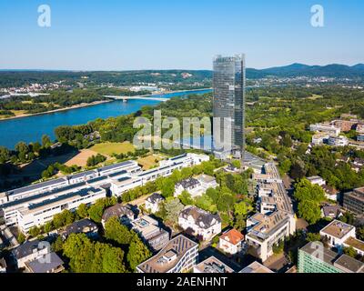 Bundesviertel federal government district aerial panoramic view in Bonn city in Germany Stock Photo