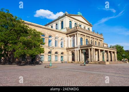 Staatsoper Hannover is a German opera and theater house in Hanover, Germany Stock Photo