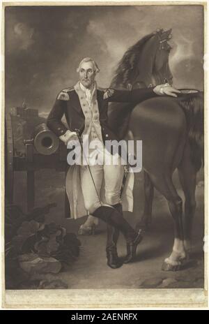 Valentine Green, after Thomas Stothard, after Charles Willson Peale, George Washington, 1785, George Washington; 1785 date Stock Photo