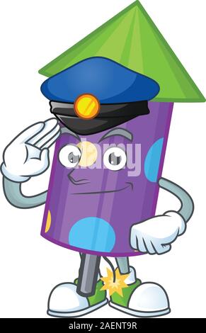 Police cute rocket character cartoon Stock Vector Image & Art - Alamy