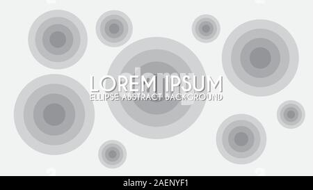 Colorful Ellipse Background Design Concept, Abstract Background Design Template, White Gray Gradation, Suitable for your project, Gradient, Circle Stock Vector