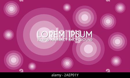 Colorful Ellipse Background Design Concept, Abstract Background Design Template, Pink Violet Purple Gradation, Suitable For Your Project, Gradient Stock Vector