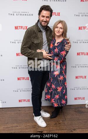 Richard Armitage and Dervla Kirwan attending The Stranger - Netflix Original Press Screening, The Soho Hotel, London. Stock Photo