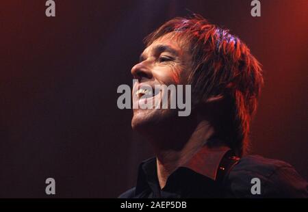 Prague, Czech Republic. 23rd Apr, 2009. ***FILE PHOTO*** Former member of the Swedish pop duo Roxette Per Gessle performs during his concert in Prague, Czech Republic, on Thursday, April 23, 2009. The gig was the part of Gessle's first solo tour. Credit: Rene Volfik/CTK Photo/Alamy Live News Stock Photo