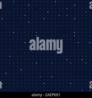 Dotted seamless vector pattern. Dark blue colors abstract paper design texture. Stock Vector