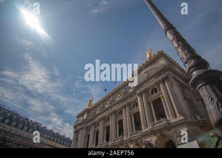 Opera Garnier at Paris in the sun Stock Photo