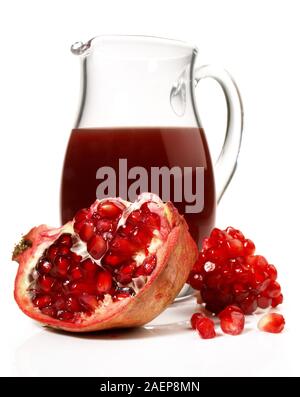 Grenadine Juice on white Background Stock Photo