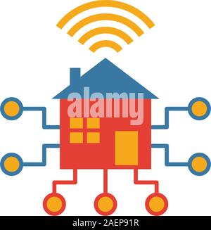 Smart House icon. Simple element from smart devices icons collection. Creative Smart House icon ui, ux, apps, software and infographics Stock Vector