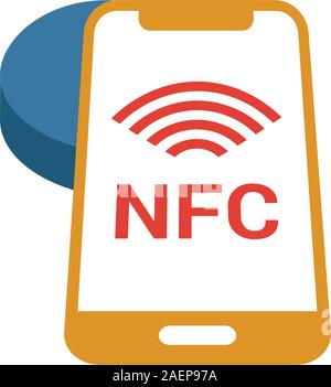 Contactless Technology icon. Simple creative element. Filled monochrome ...