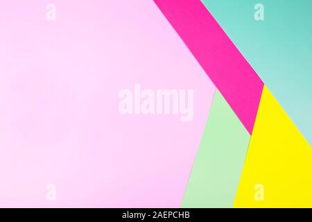 Abstract different multicolored neon backgrounds with place for text. Top view. Stock Photo