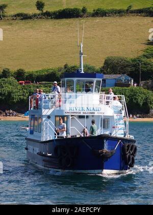 A River Maid ferry boat Kingsbridge, Salcombe, Devon, UK Stock Photo