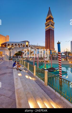 The Venetian hotel in Las Vegas, Nevada, United States Stock Photo