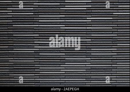 Black modern brick wall for pattern and background Stock Photo