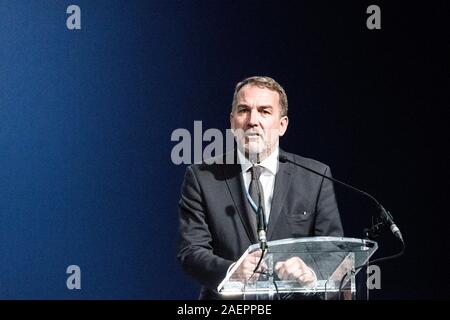 Madrid, Spain. 10th Dec, 2019. MADRID, SPAIN - DECEMBER 10 2019: Martin Frick, Senior Director for Policy and Programme Coordination, UN Climate Change speaking at COP25.UN Climate Change Conference COP 25 in Madrid, Spain. Credit: SOPA Images Limited/Alamy Live News Stock Photo