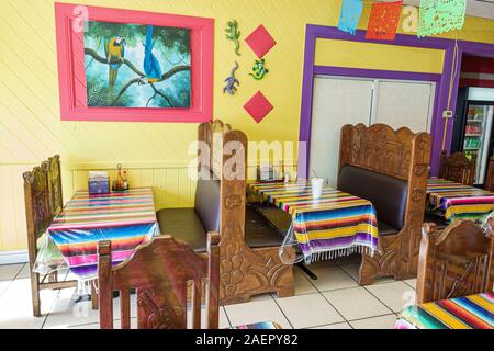 Indiantown Florida,Indiantown Florida,La Mexicana Restaurante,restaurant restaurants food dining eating out cafe cafes bistro,interior inside,traditio Stock Photo