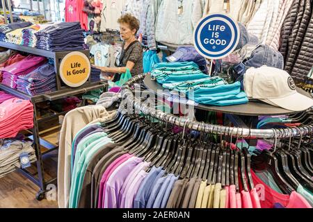 Orlando Winter Park Florida,Downtown,Park Avenue,shopping shopper shoppers shop  shops market markets marketplace buying selling,retail store stores bu  Stock Photo