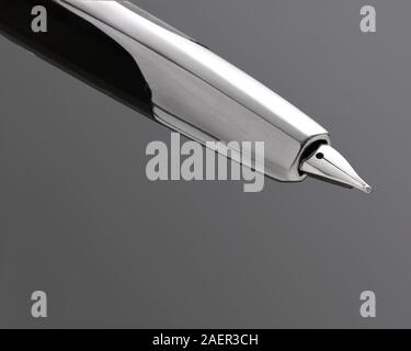 Retractable Fountain Pen Stock Photo