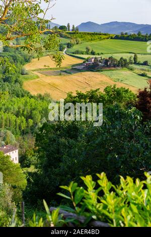 Montone is a tiny hill-top village in Umbria, Italy, surrounded by hills and farms.