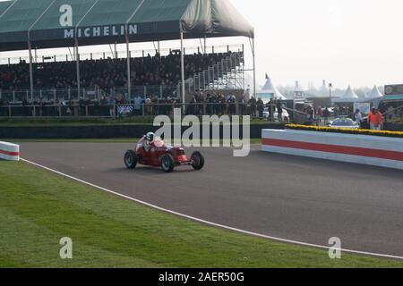 Goodwood GRRC members meeting chichester west sussex motor racing circuit historic vehicles sping Stock Photo