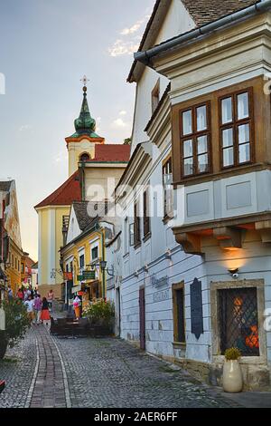 Old street in Szentendre, Hungary Stock Photo