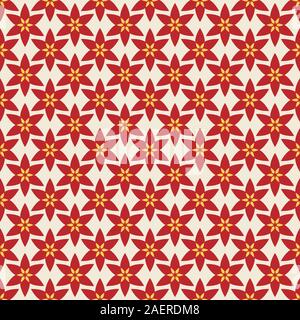 Flowers with elongated petals seamless pattern vector background graphics design blossoms Stock Vector