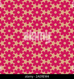 Simple flower seamless pattern vector. Classical fabric designs. Stock Vector