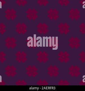 Abstract flower seamless pattern background. Violet, pink color. Stock Vector
