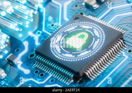 electronic security concept. Data security. VPN Stock Photo