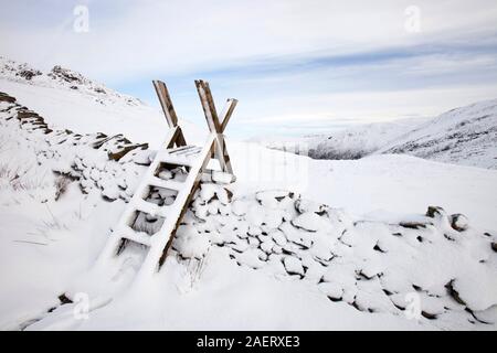 Scandale Pass below Red Screes in the Lake District, UK. Stock Photo
