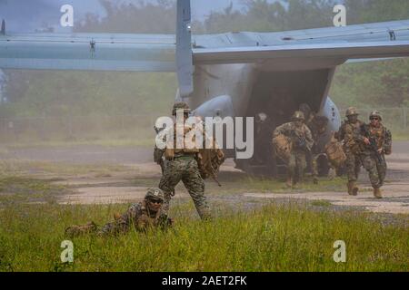 Marines of 3rd Battalion set up 60mm mortars for Operation Beaver Cave ...
