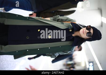 Taiwanese singer-songwriter, actress, director and writer Liu Jo-ying or Rene Liu shows up at Shanghai airport before departure in Shanghai, China, 29 Stock Photo