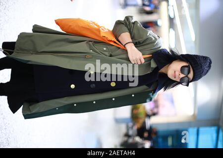 Taiwanese singer-songwriter, actress, director and writer Liu Jo-ying or Rene Liu shows up at Shanghai airport before departure in Shanghai, China, 29 Stock Photo