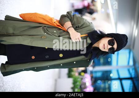 Taiwanese singer-songwriter, actress, director and writer Liu Jo-ying or Rene Liu shows up at Shanghai airport before departure in Shanghai, China, 29 Stock Photo